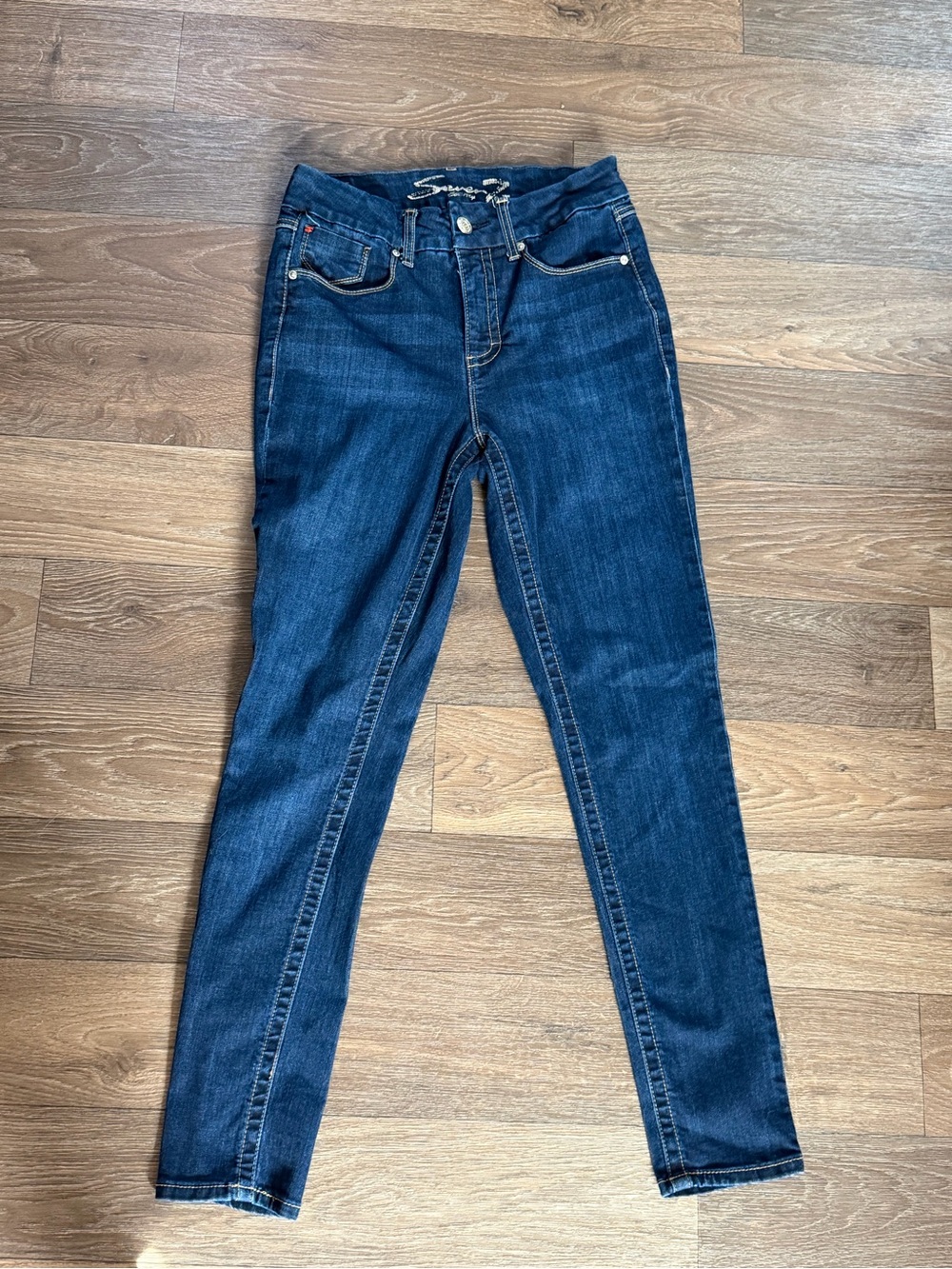 Seven7 Women's Tummyless High Rise Skinny Jeans Size 8